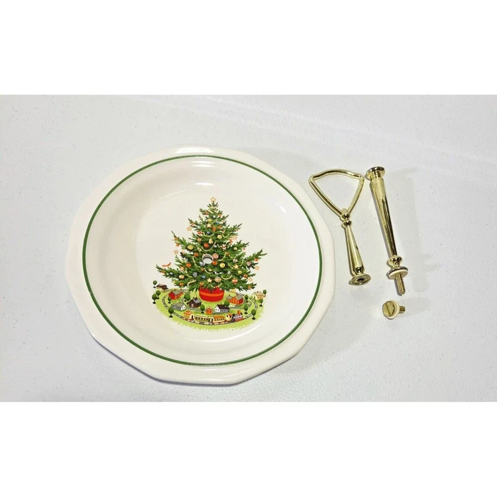 Pfaltzgraff Christmas Heritage Tier Tray *TOP TIER & HARDWARE ONLY